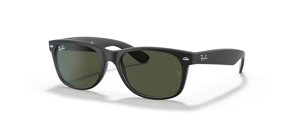 Ray-Ban RB2132 New Wayfarer Classic Rubber Black Sunglasses Ray-Ban RB2132 New Wayfarer Classic Rubber Black Sunglasses