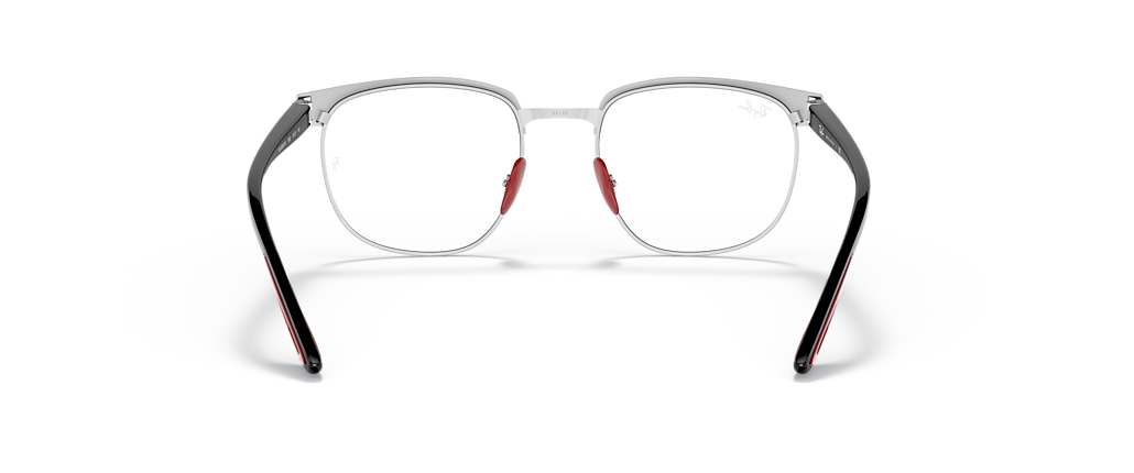 Ray-Ban RB3698VM Scuderia Ferrari Collection Black On Silver Frames