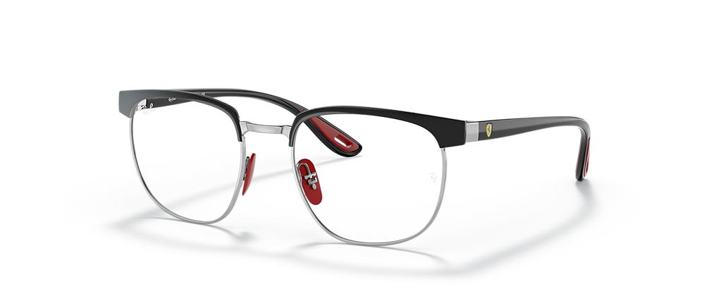 Ray-Ban RB3698VM Scuderia Ferrari Collection Black On Silver Frames