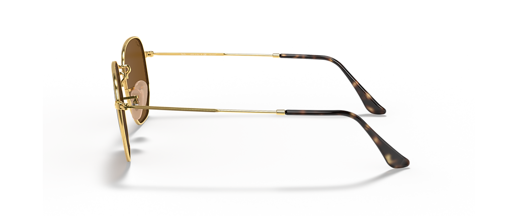 Ray-Ban RB3548N Hexagonal Flat Lenses Arista Gold Sunglasses Ray-Ban RB3548N Hexagonal Flat Lenses Arista Gold Sunglasses