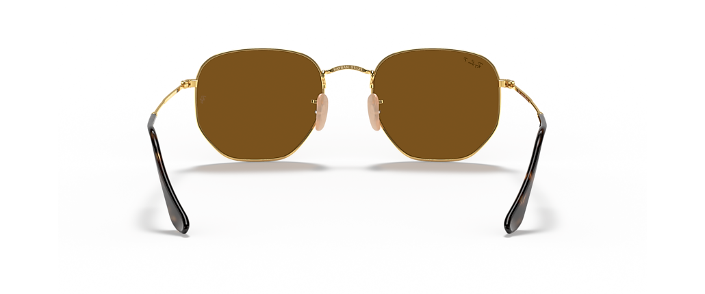 Ray-Ban RB3548N Hexagonal Flat Lenses Arista Gold Sunglasses Ray-Ban RB3548N Hexagonal Flat Lenses Arista Gold Sunglasses