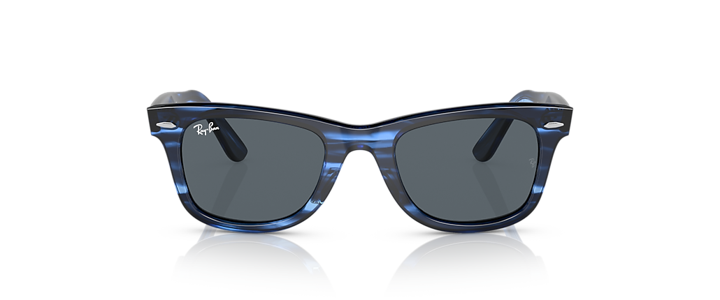 Ray-Ban RB2140 Original Wayfarer Bio-Based Striped Blue Sunglasses Ray-Ban RB2140 Original Wayfarer Bio-Based Striped Blue Sunglasses