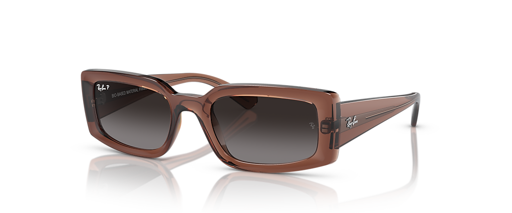 Ray-Ban RB4395 Kiliane Bio-Based Transparent Brown Sunglasses Ray-Ban RB4395 Kiliane Bio-Based Transparent Brown Sunglasses