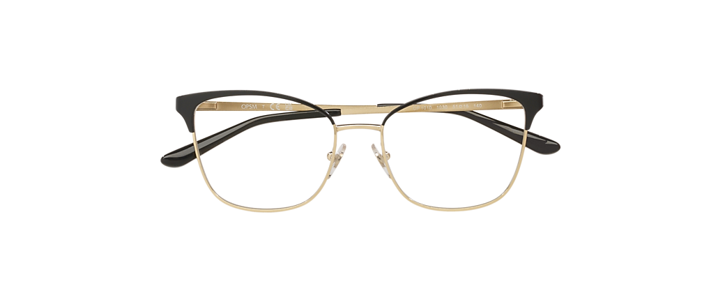 OPSM OP1010 Shiny Pale Gold/Black Ciliary Frames