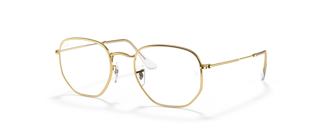 Ray-Ban RB3548 Hexagonal Blue-Violet Light Clear Gold Sunglasses Ray-Ban RB3548 Hexagonal Blue-Violet Light Clear Gold Sunglasses