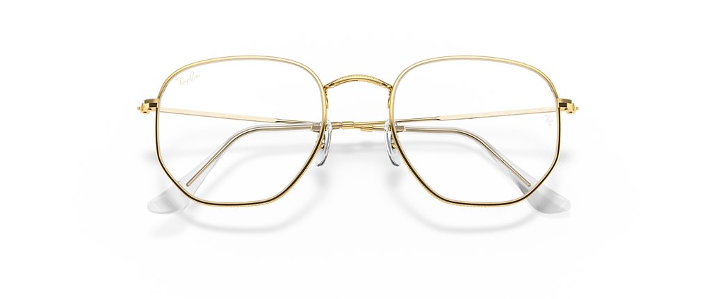 Ray-Ban RB3548 Hexagonal Blue-Violet Light Clear Gold Sunglasses Ray-Ban RB3548 Hexagonal Blue-Violet Light Clear Gold Sunglasses
