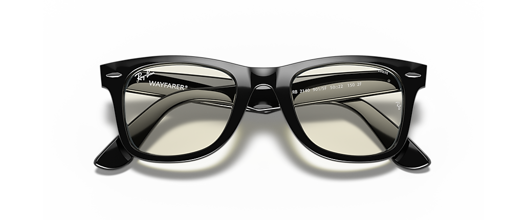 Ray-Ban RB2140 Wayfarer Clear Evolve Black Sunglasses