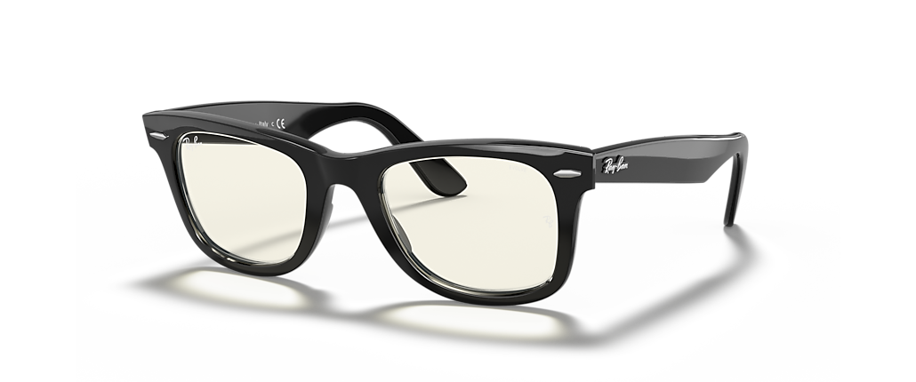 Ray-Ban RB2140 Wayfarer Clear Evolve Black Sunglasses