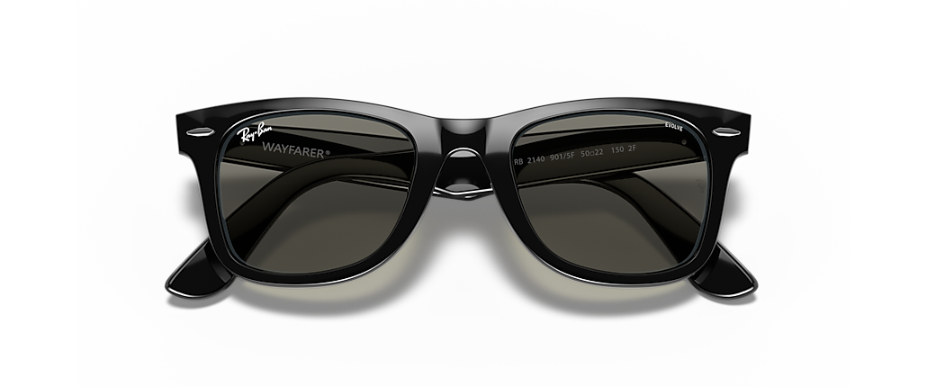 Ray-Ban RB2140 Wayfarer Clear Evolve Black Sunglasses