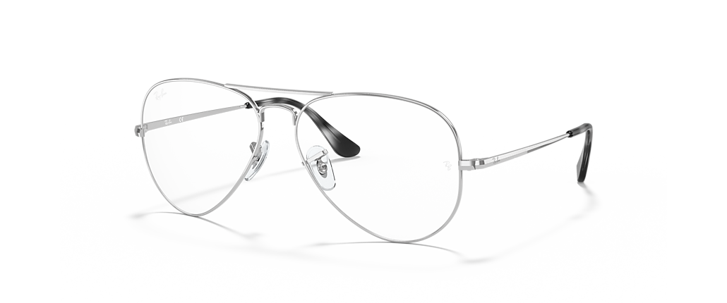 Ray-Ban RB6489 Aviator Optics Silver Frames Ray-Ban RB6489 Aviator Optics Silver Frames