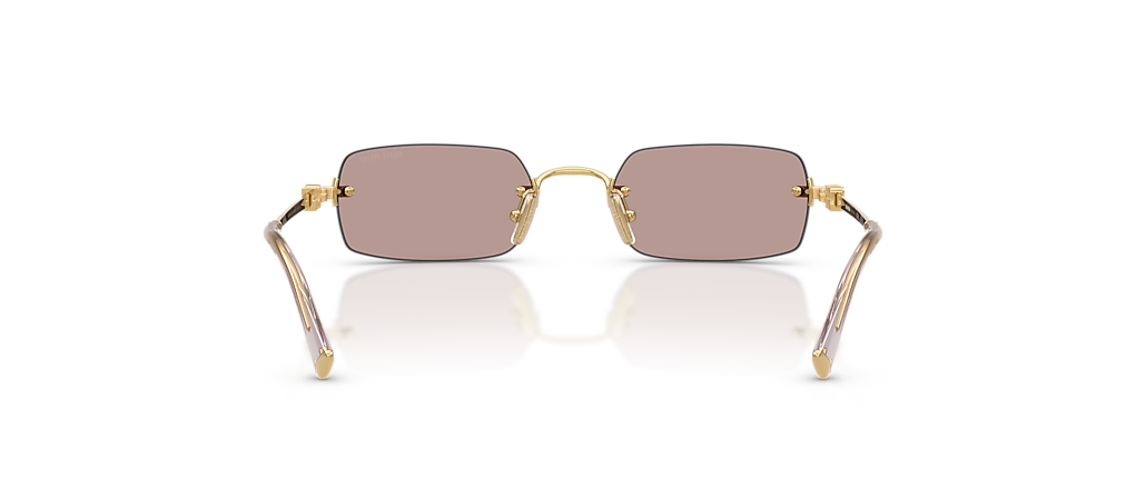 Miu Miu MU B50S Gold Sunglasses Miu Miu MU B50S Gold Sunglasses