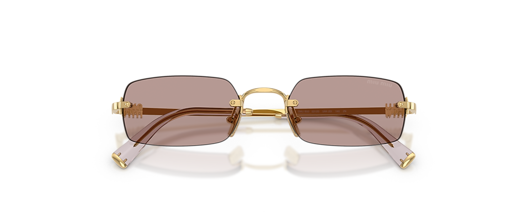 Miu Miu MU B50S Gold Sunglasses Miu Miu MU B50S Gold Sunglasses