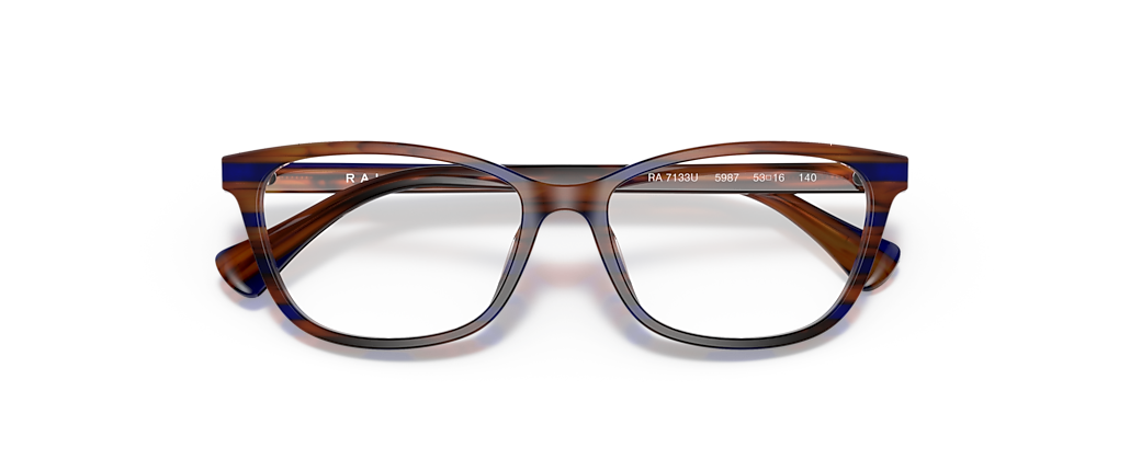 Ralph RA7133U Striped Brown Blue Frames
