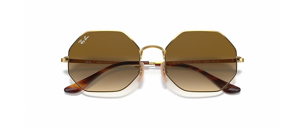 Ray-Ban RB1972 Octagon 1972 Arista Gold Sunglasses Ray-Ban RB1972 Octagon 1972 Arista Gold Sunglasses