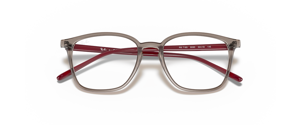 Ray-Ban RB7185 Transparent Grey Frames Ray-Ban RB7185 Transparent Grey Frames