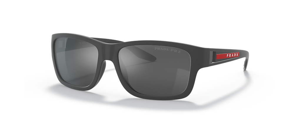 Prada Linea Rossa PS 01WS Grey Rubber Sunglasses