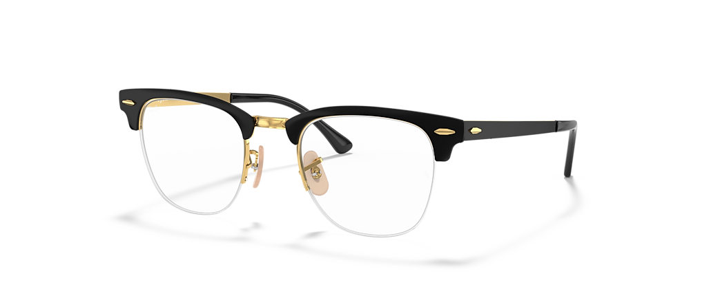 Ray-Ban RB3716VM Clubmaster Metal Optics Black On Gold Frames Ray-Ban RB3716VM Clubmaster Metal Optics Black On Gold Frames