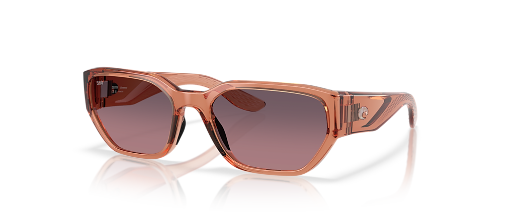 Costa 6S9125 Clemente Translucent Pink Sands Sunglasses Costa 6S9125 Clemente Translucent Pink Sands Sunglasses