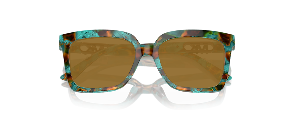 Michael Kors MK4119U Nassau Teal Graphic Tortoise Frames