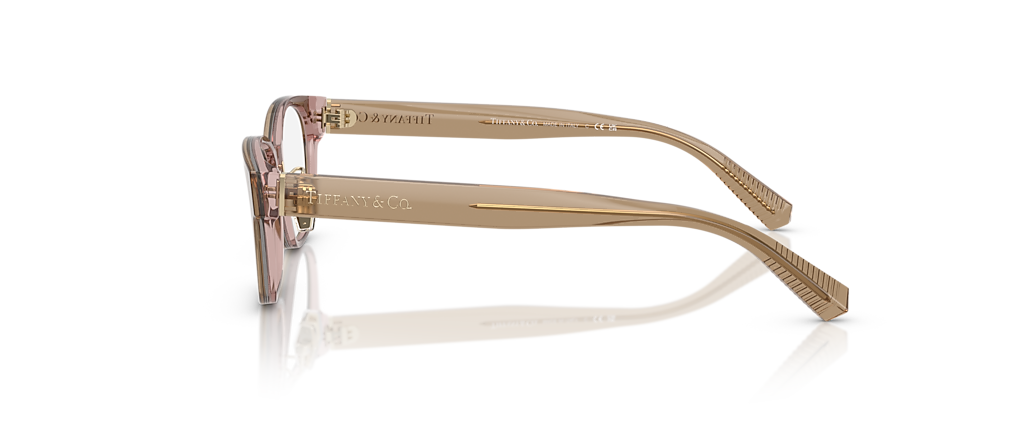 Tiffany & Co. TF2263D Brown Transparent On Pink Frames