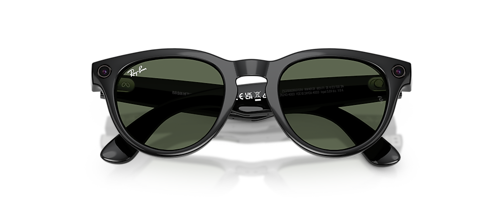 Ray-Ban Ray-Ban | Meta Low Bridge Fit Headliner Black Ray-Ban Meta Smart Glasses