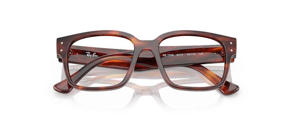 Ray-Ban RB7256 Laurene Optics Bio-Based Striped Havana Frames