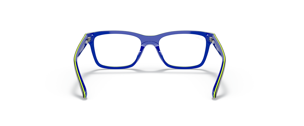 Ray-Ban RB1536 Optics Kids Dark Grey On Blue Frames Ray-Ban RB1536 Optics Kids Dark Grey On Blue Frames