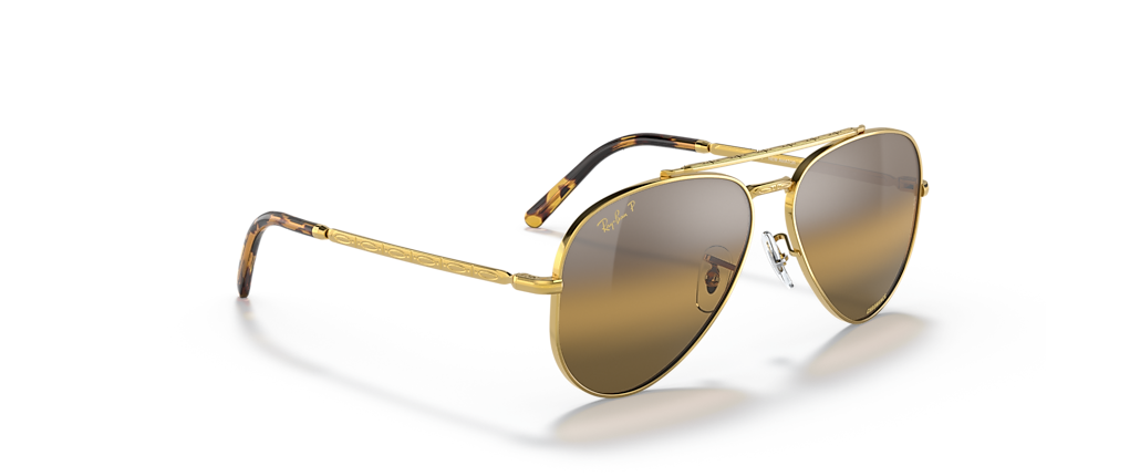 Ray-Ban RB3625 New Aviator Gold Sunglasses Ray-Ban RB3625 New Aviator Gold Sunglasses
