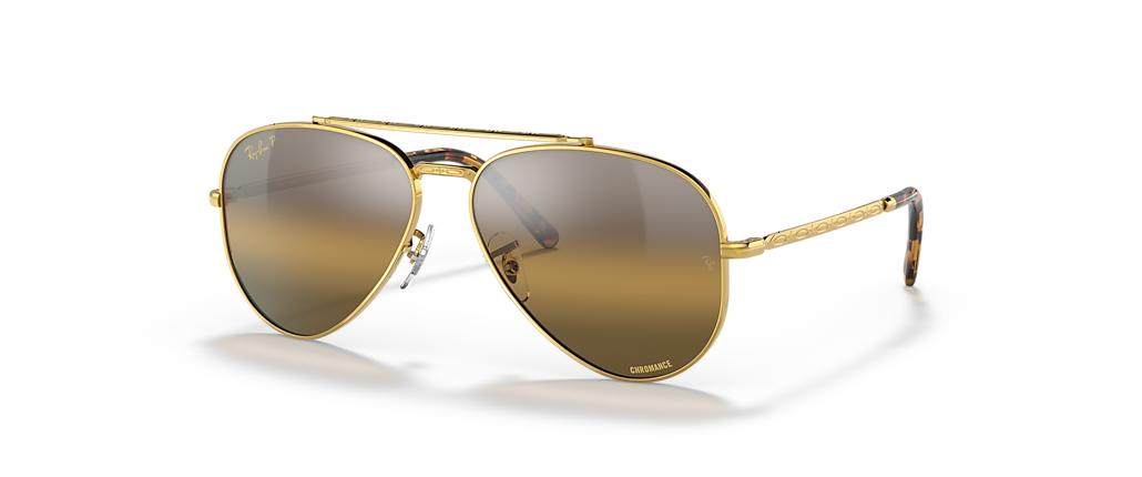 Ray-Ban RB3625 New Aviator Gold Sunglasses Ray-Ban RB3625 New Aviator Gold Sunglasses