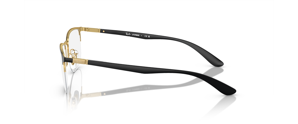 Ray-Ban RB6513 Optics Black On Gold Frames