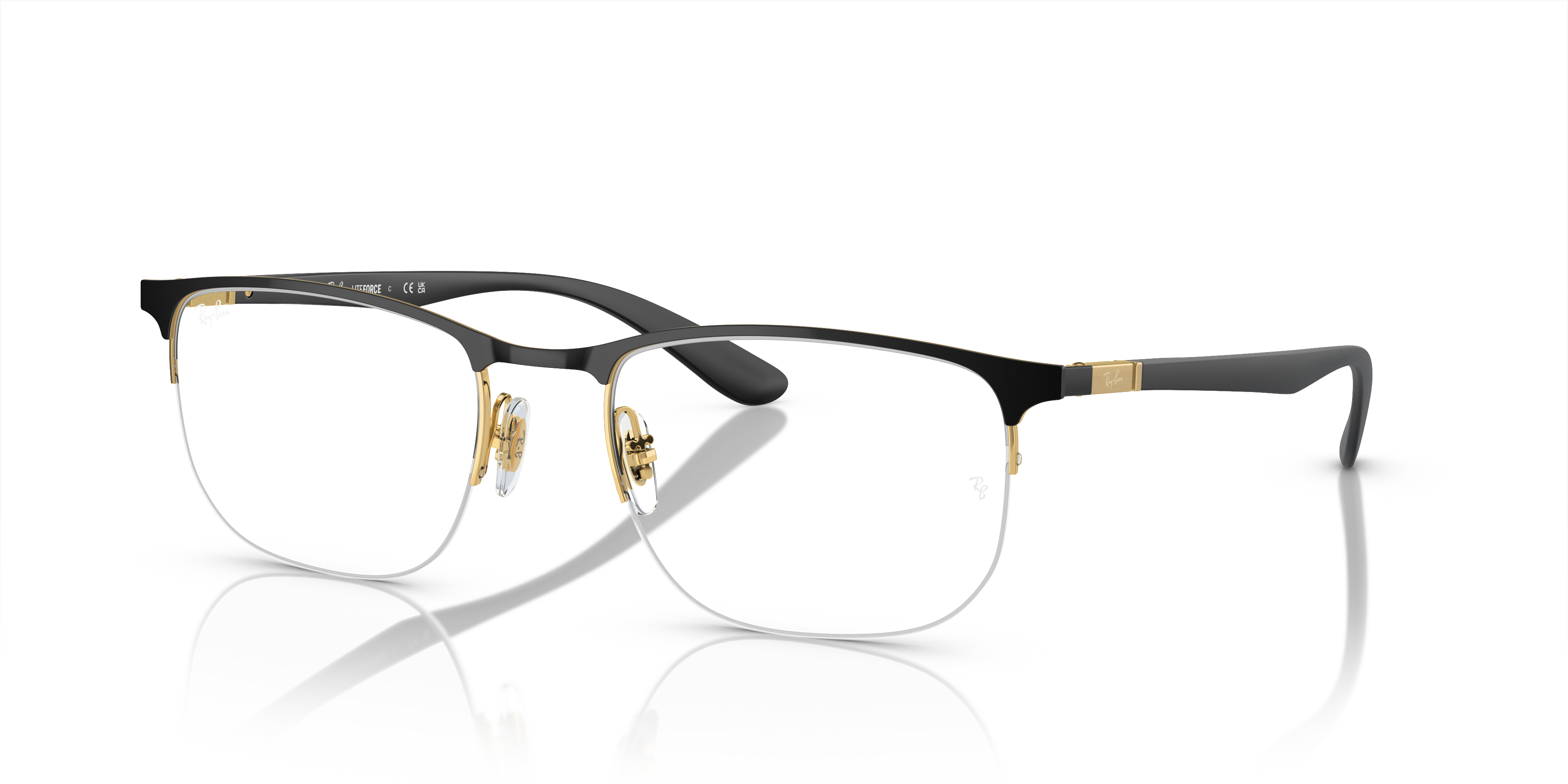 black and gold ray bans