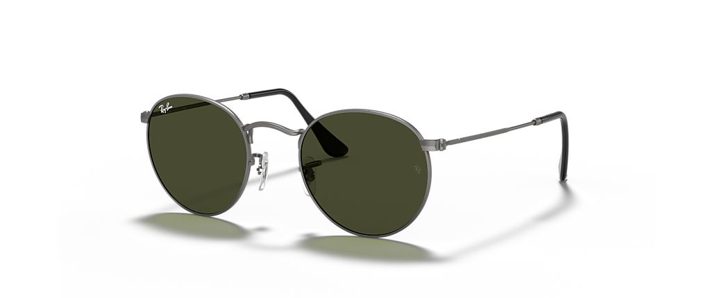 Ray-Ban RB3447 Round Metal Gunmetal Sunglasses