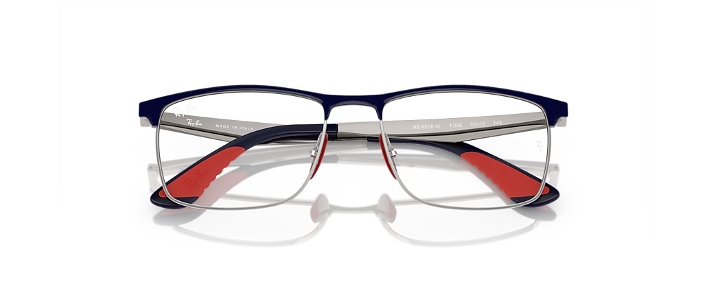 Ray-Ban RB6516M Optics Scuderia Ferrari Collection Blue On Gunmetal Frames Ray-Ban RB6516M Optics Scuderia Ferrari Collection Blue On Gunmetal Frames
