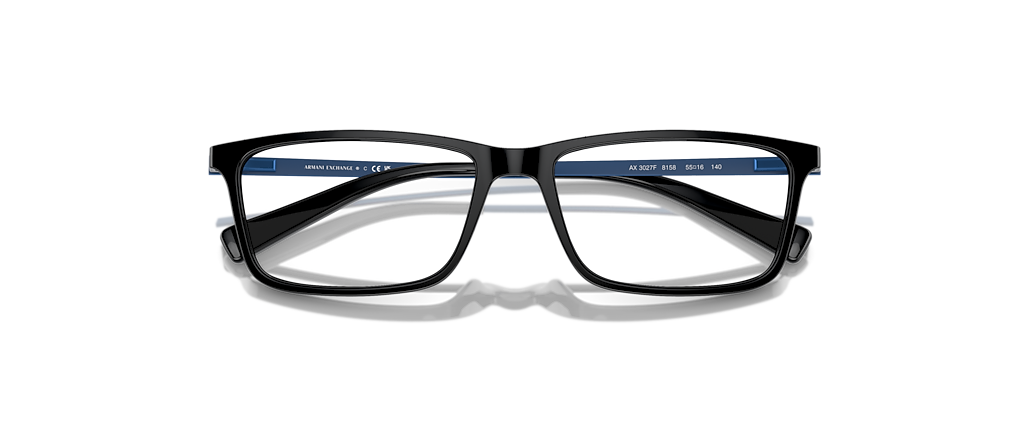 Armani Exchange AX3027F Shiny Black Frames Armani Exchange AX3027F Shiny Black Frames