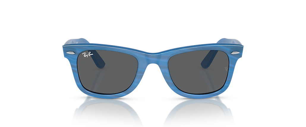 Ray-Ban RB2140 Original Wayfarer Change Photo Striped Blue Sunglasses