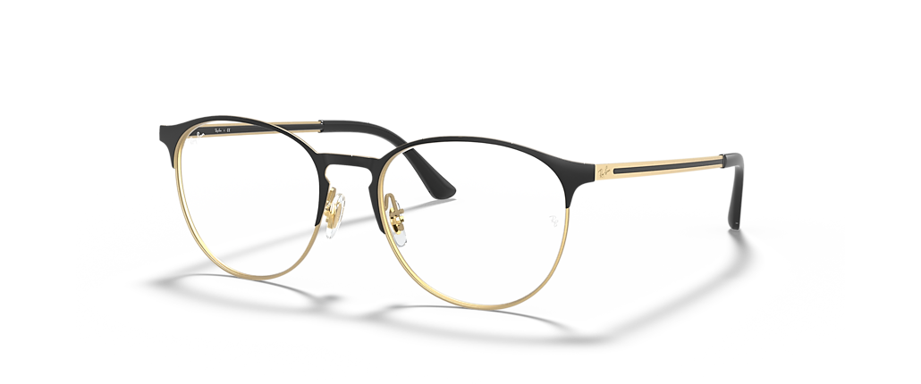 Ray-Ban RB6375 Optics Black On Gold Frames Ray-Ban RB6375 Optics Black On Gold Frames