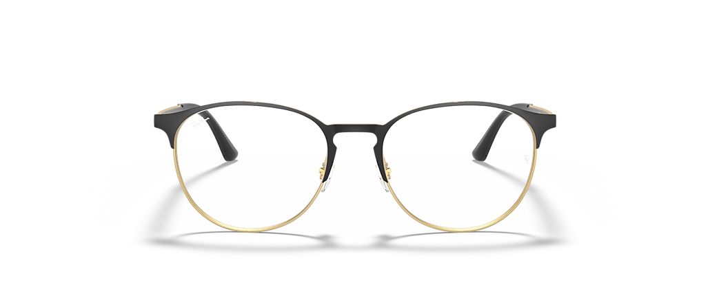 Ray-Ban RB6375 Optics Black On Gold Frames Ray-Ban RB6375 Optics Black On Gold Frames