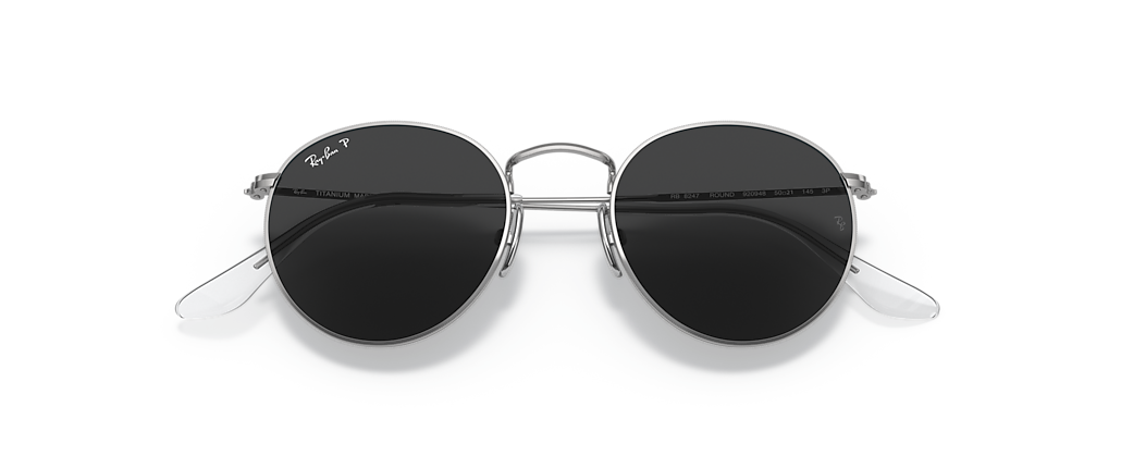Ray-Ban RB8247 Round Titanium Silver Sunglasses