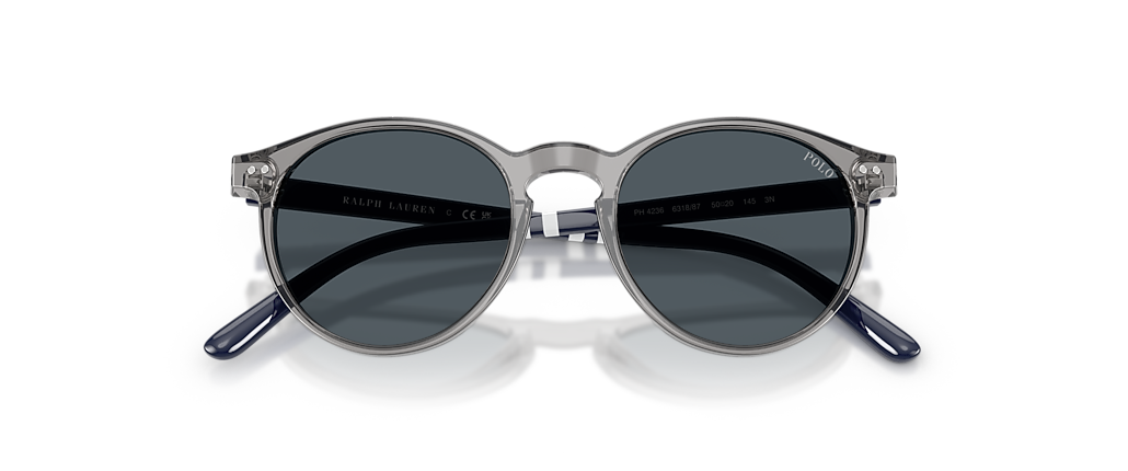 Polo Ralph Lauren PH4236 Shiny Transparent Grey Sunglasses