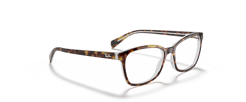 Ray-Ban RB5362 Optics Havana On Transparent Frames