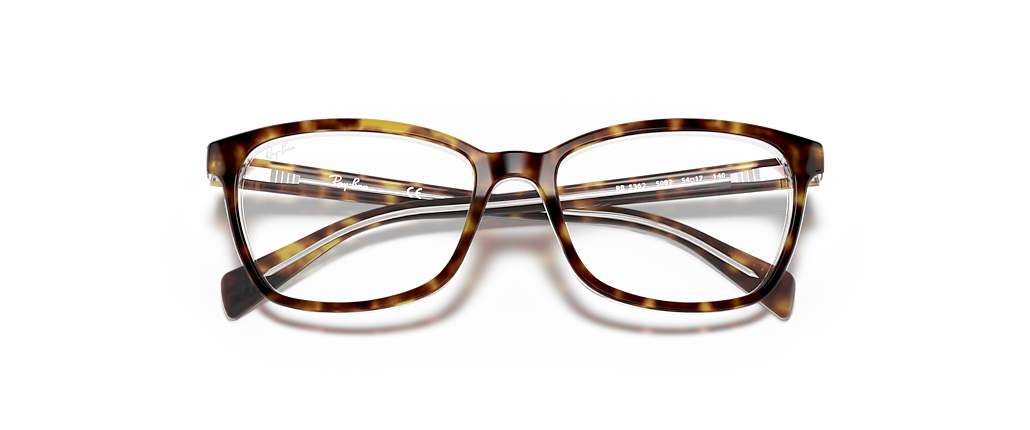 Ray-Ban RB5362 Optics Havana On Transparent Frames