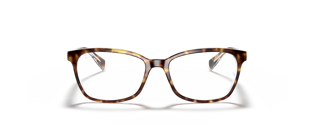 Ray-Ban RB5362 Optics Havana On Transparent Frames