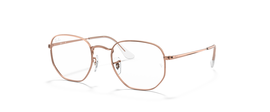 Ray-Ban RB6448 Hexagonal Optics Rose Gold Frames