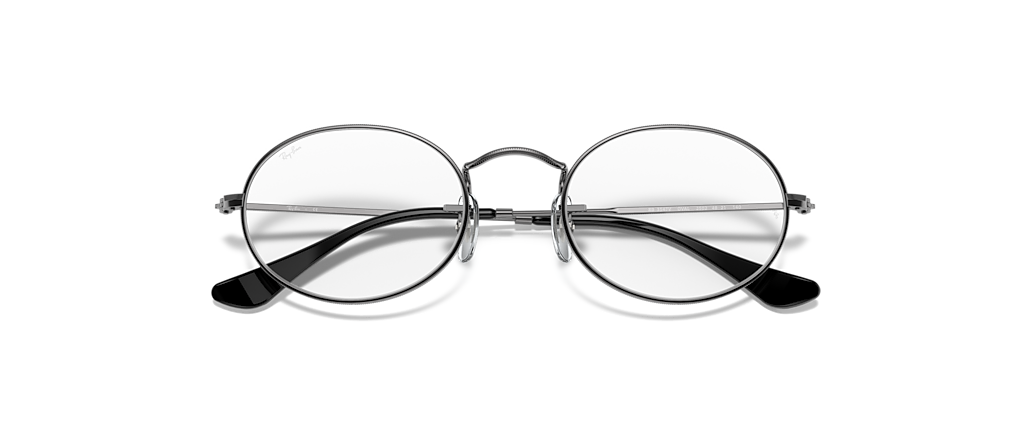 Ray-Ban RB3547V Oval Optics Gunmetal Frames Ray-Ban RB3547V Oval Optics Gunmetal Frames