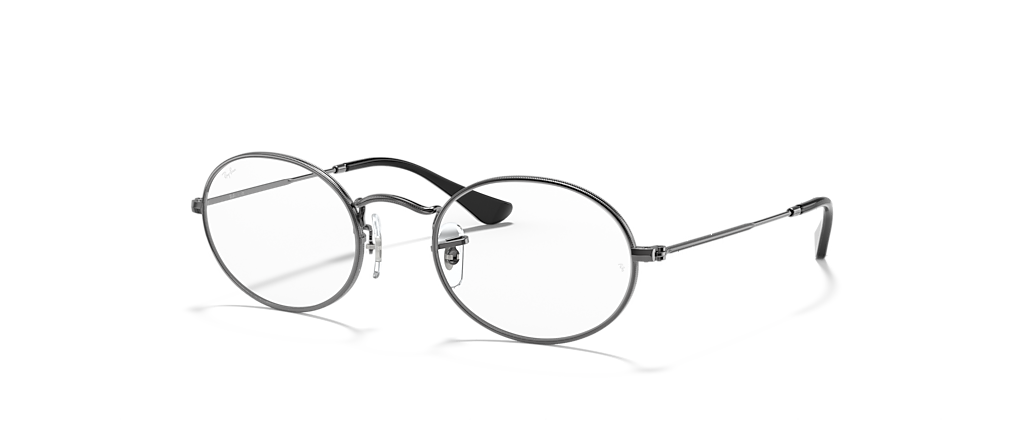 Ray-Ban RB3547V Oval Optics Gunmetal Frames Ray-Ban RB3547V Oval Optics Gunmetal Frames
