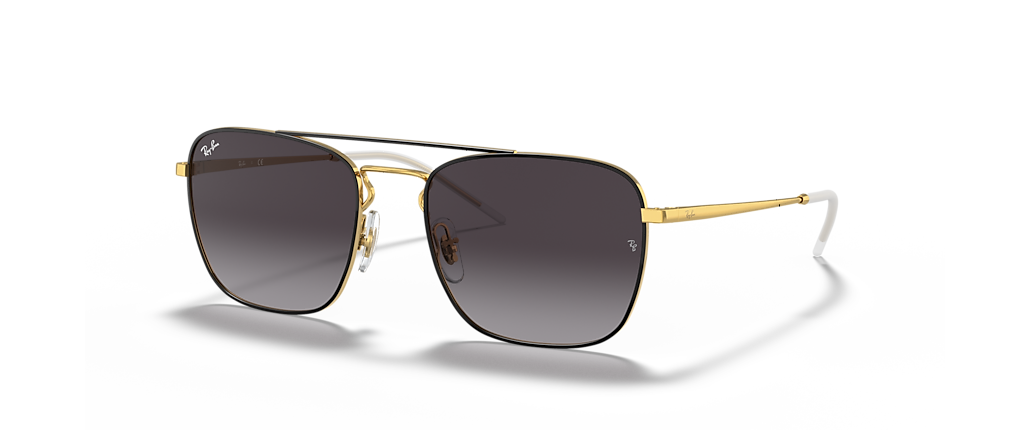 Ray-Ban RB3588 Black On Gold Sunglasses