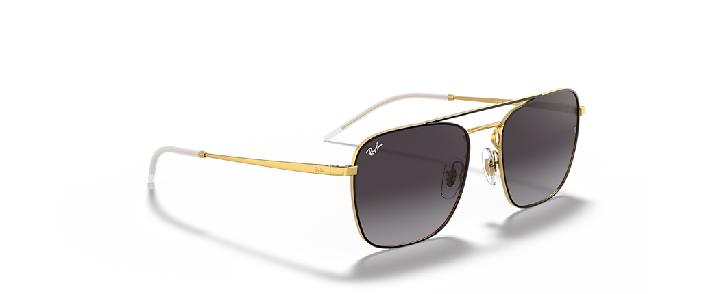 Ray-Ban RB3588 Black On Gold Sunglasses