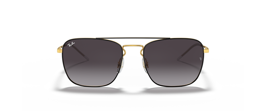 Ray-Ban RB3588 Black On Gold Sunglasses