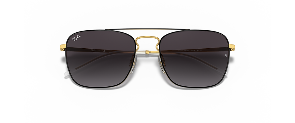 Ray-Ban RB3588 Black On Gold Sunglasses