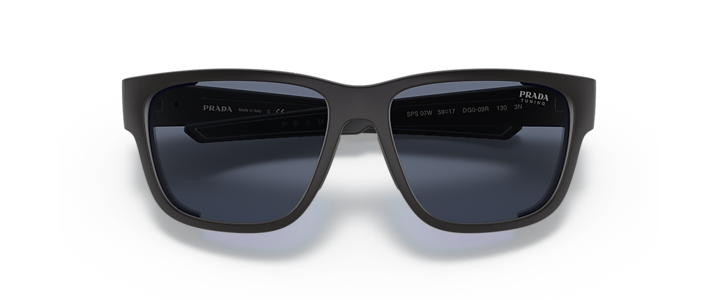 Prada Linea Rossa PS 07WS Black Rubber Sunglasses Prada Linea Rossa PS 07WS Black Rubber Sunglasses